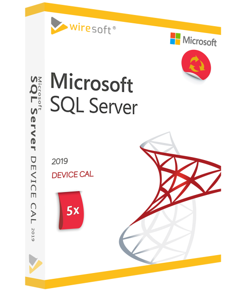 MICROSOFT SQL SERVER 2019 - 5 PACK DEVICE CAL