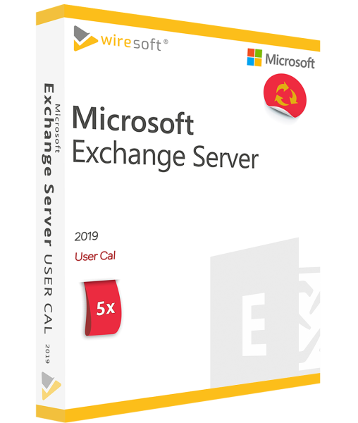 MICROSOFT EXCHANGE SERVER 2019 - 5 PACKS USER CAL